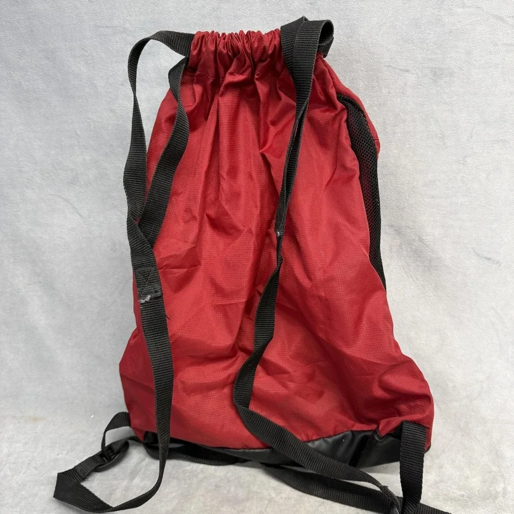 Nike Red Drawstring Backpack 16in Gym Sack Bag Mens‎ Lightweight Sports Travel